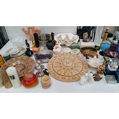 Selection of Ornaments, Candles and Figurines
