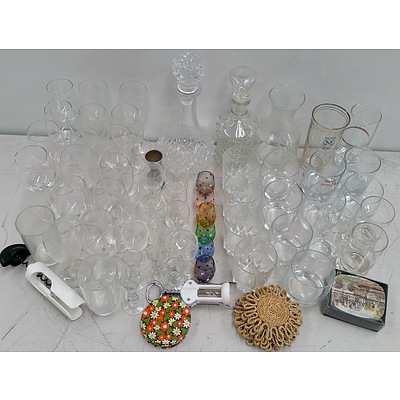 Selection of Drink Ware and Bar Ware