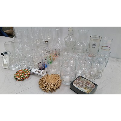 Selection of Drink Ware and Bar Ware