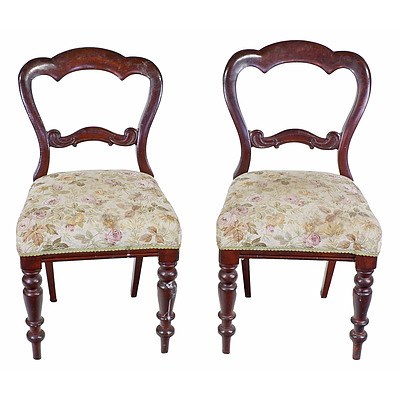 Pair of Victorian Mahogany Dining Chairs