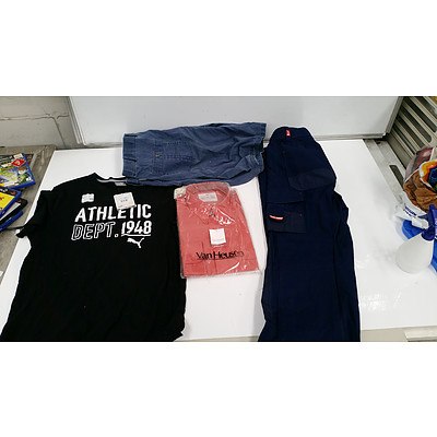 Bulk Lot of Brand New Men's Clothing - RRP $700