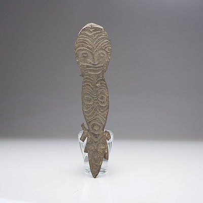 Small Spirit Board (Gope) or Bioma Figure, Papuan Gulf, New Guinea