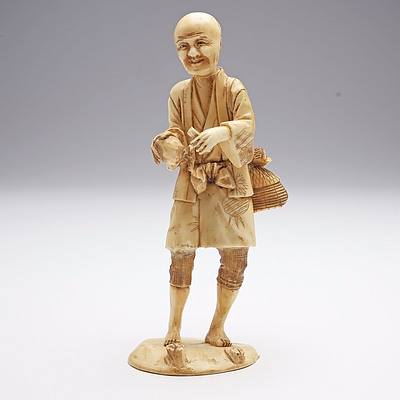 Japanese Ivory Okimono, Meiji Period 1868-1912