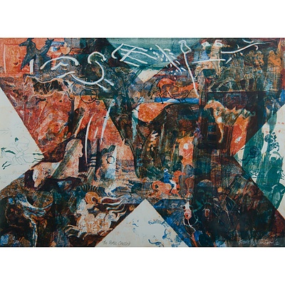 Hodgkinson, Frank George (1919-2001): 'The Horse Crossed,' 1992.