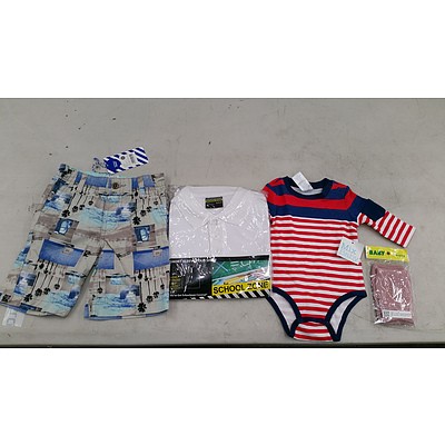 Bulk Lot of Brand New Babies' and Kids' Clothing