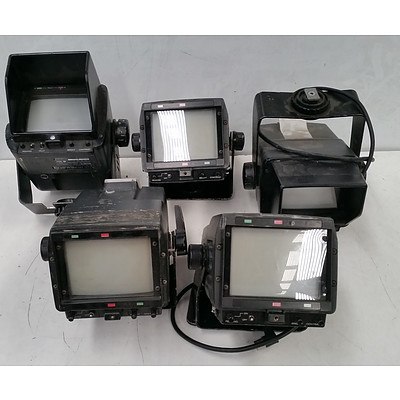 Lot of Sony Electronic Viewfinders & Assorted Camera Attachments