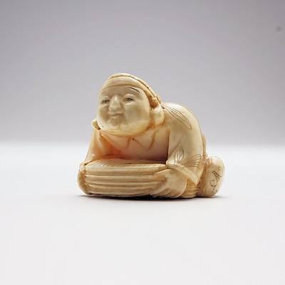 Japanese Caved Ivory Netsuke