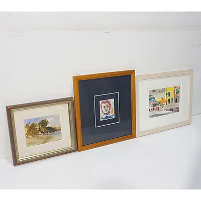 Group of Four  Watercolours and Graphite on Paper