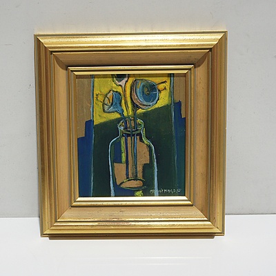 Maddie Hodge Abstract Flowers Still Life Oil on Board