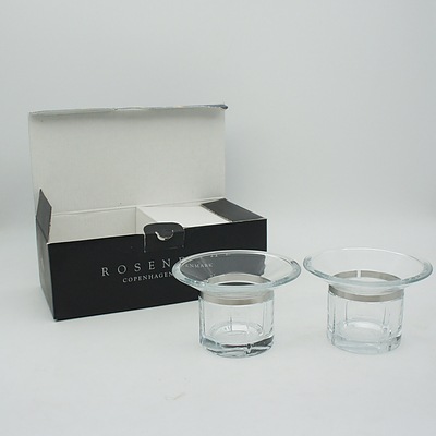 Pair of Danish Rosendahl Candle Holders