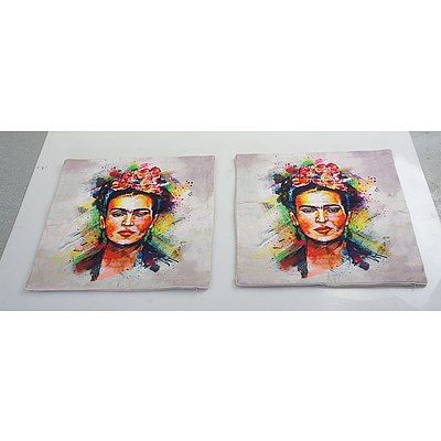 Two Frida Kahlo Pillow Cases