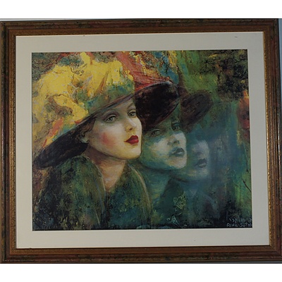 Group of Four Offset Prints Including Artists Grace Cossington Smith, Ken Taber, Annemieke Mein Oam, and Rina Sutzkever