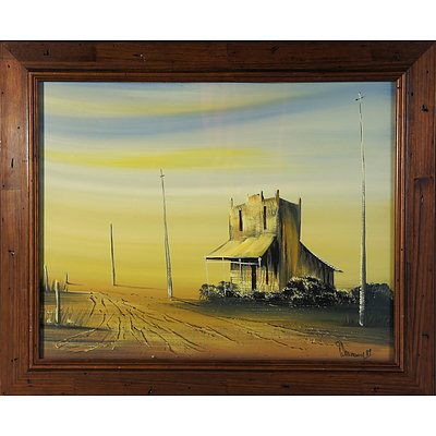 P. Dalmonty Biloela QLD Oil On Board