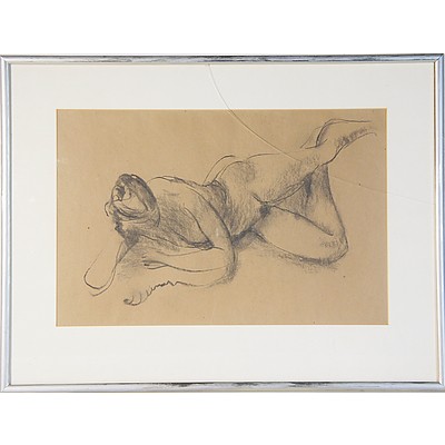 Brenda Palmer Nude Charcoal on Paper