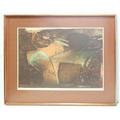 Earle Backen (1927-2005) Paris '59 Artist Proof Colour Etching
