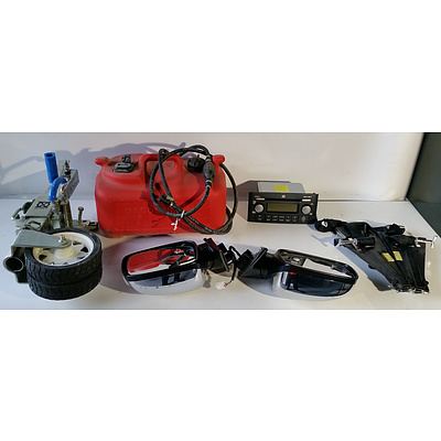 Mixed lot of Auto Parts and Accessories including pair of Review Mirrors, Boat Fuel Tank and More