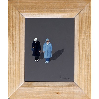 Leon Roubos (1959-1998) Two Women, Oil on Board