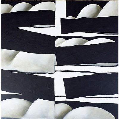 Marie Hagerty (b. 1964) Bolder Line I, Oil on Canvas