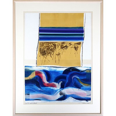 Tom Gleghorn (b. 1925) Down the Track to Catherine, Mixed Media on Paper