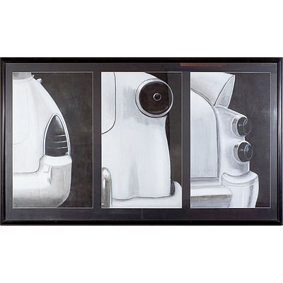 David Watt Tails Charcoal and Acrylic Circa 1995