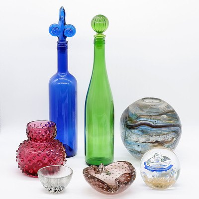 Group of Various Studio and Art Glass