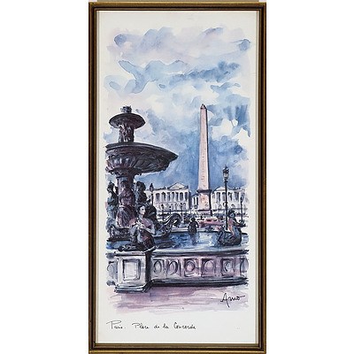 Three Vintage Parisian Lithographs