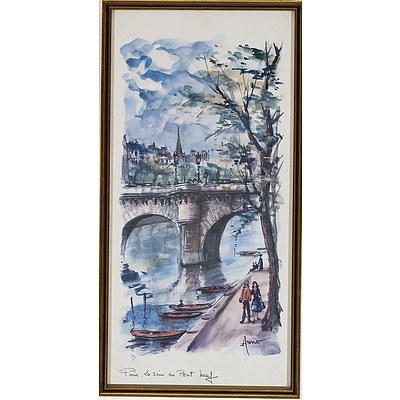 Three Vintage Parisian Lithographs