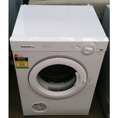 Simpson EZI Loader 6Kg Clothes Dryer