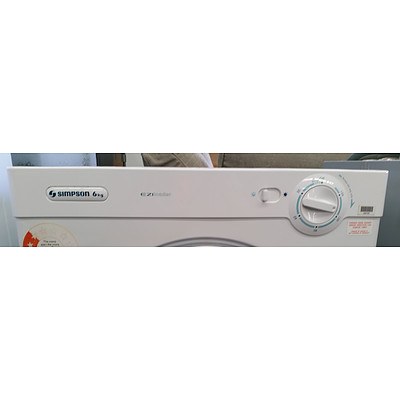 Simpson EZI Loader 6Kg Clothes Dryer