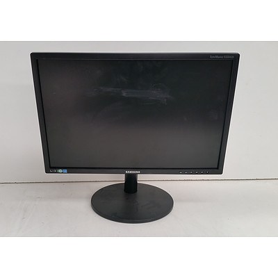 Assorted Lot of Seven LCD Monitors - Samsung, HP & NEC