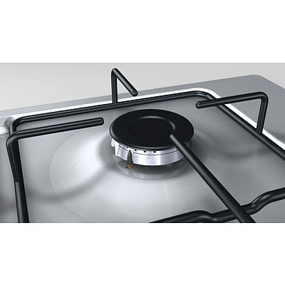 BOSCH 60cm Gas Wok Cooktop Enamelled S/Stl Trive = RRP=$530.00