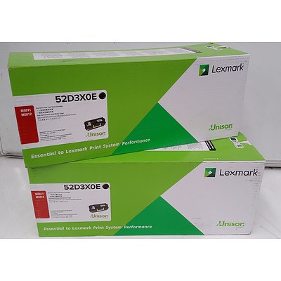 Lemark 52D3X0E Toner Cartridge - Lot of 2 - Brand New