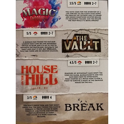 Escape Rooms - Voucher for two to Escape Room of choice #1