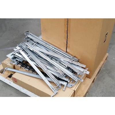 Bulk Lot of Assorted Server Rack Rails