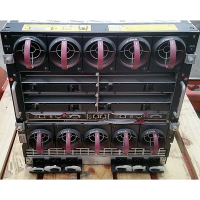 HP BladeSystem c7000 Enclosure 16-Bay Blade Server Chassis w/ 12 Blades