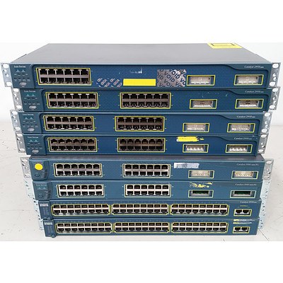 Cisco 2950 & 3500 Series Switches - Lot of 8