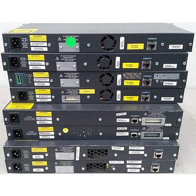 Cisco 2950 & 3500 Series Switches - Lot of 8