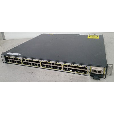 Cisco WS-C3750E-48TD-S V03 Gigabit Switch