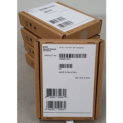 Hp BLc 10G SFP+ SR Transceivers - Lot of 5 - Brand New - RRP Over $850