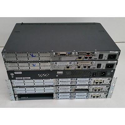 Cisco 2600 Series & 2800 Series Integrated Service Routers - Lot of Six