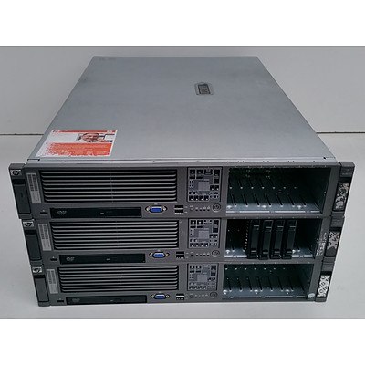 HP ProLiant DL380 G5 Dual Dual-Core Xeon (5130/5140) 2.00-2.33GHz 2 RU Server - Lot of Three