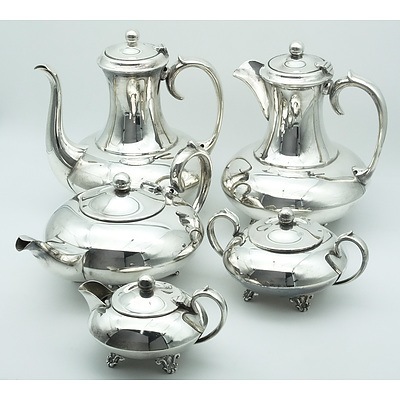 Five Piece Imperial Silver Plate Coffee and Tea Service