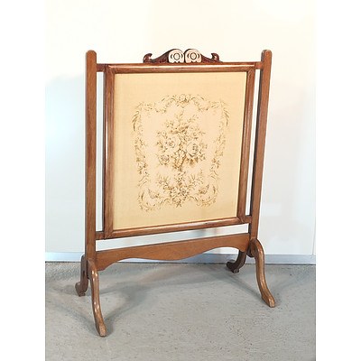 Tapestry Upholstery Fire Screen