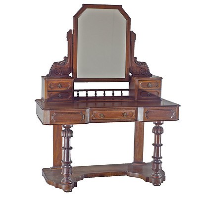 Late Victorian Mahogany Dressing Table Circa 1890