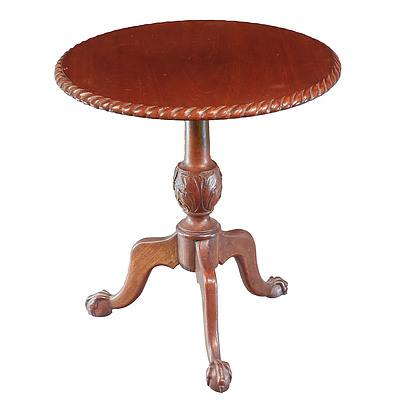 Cedar Tripod Wine Table Mid 20th Century