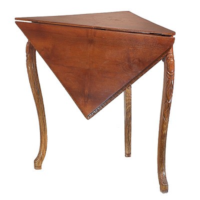 Antique Folding Envelope Corner Table