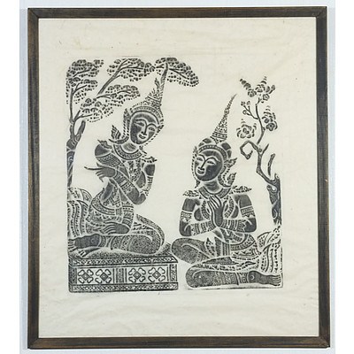 Two Framed Rubbings
