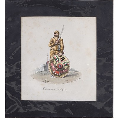 Chinese Qing Dynasty Rattan Shield (Tengpai) Painted with a Visage of a Tiger, 19th Century