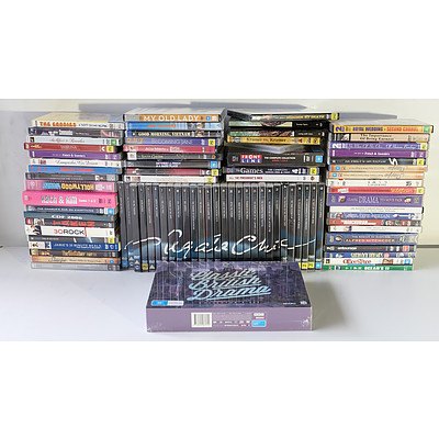 Group of DVDs, CDs and VHS Including Royal Wedding, Alfred Hitchcock and Agatha Christie