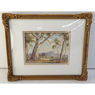 Arnold Jarvis (1881-1959) Australian Bush Scene Watercolour